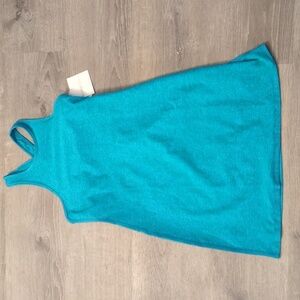 Beyond yoga blue glow heather  spacedye underlock and key dress size medium